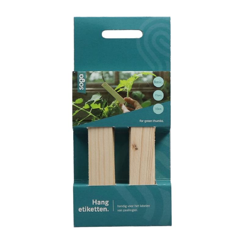 Sogo - Hangetiket Hout | 14 stuks